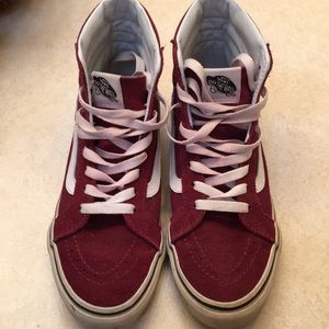 Vans burgundy suede Sk8 Hi 6